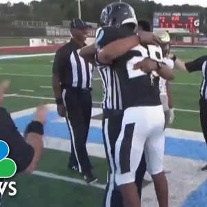 Soldier Surprise: Father Dresses As Ref To Surprise Son At Football Game