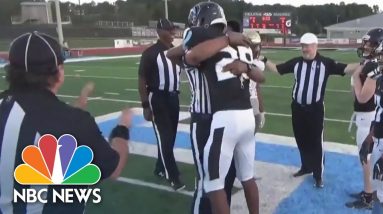 Soldier Surprise: Father Dresses As Ref To Surprise Son At Football Game