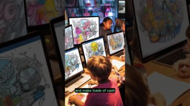 Cash Cow Print On Demand Ai Generated Coloring Books! AiColoringBookProfits.com  #sidehustleideas