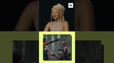 Tati Gabrielle and Adeline Rudolph debriefed everyday on the set of Mortal Kombat II  #womenshealth
